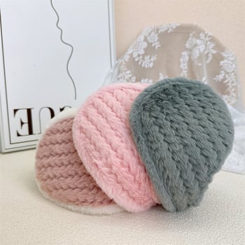 Zimske earmuffs od pliša, stražnja montaža, minimalistički dizajn, unisex, odrasli, za vanjsku upotrebu