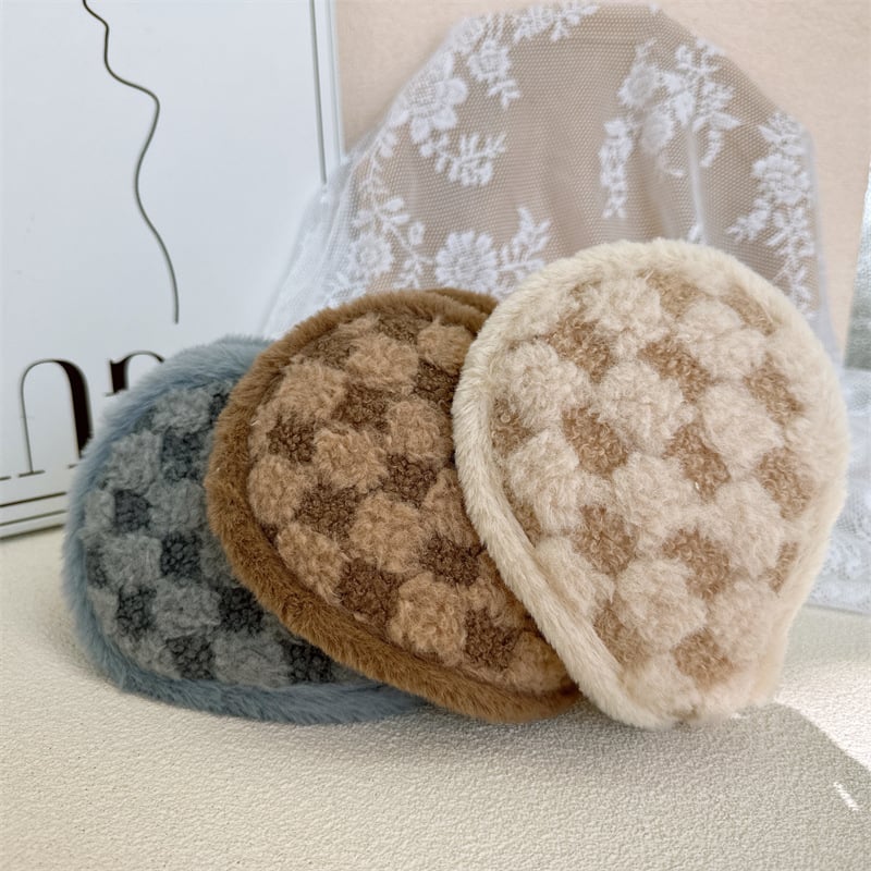 Zimske earmuffs od pliša, stražnja montaža, minimalistički dizajn, unisex, odrasli, za vanjsku upotrebu