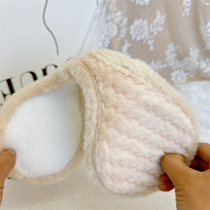 Zimske earmuffs od pliša, stražnja montaža, minimalistički dizajn, unisex, odrasli, za vanjsku upotrebu