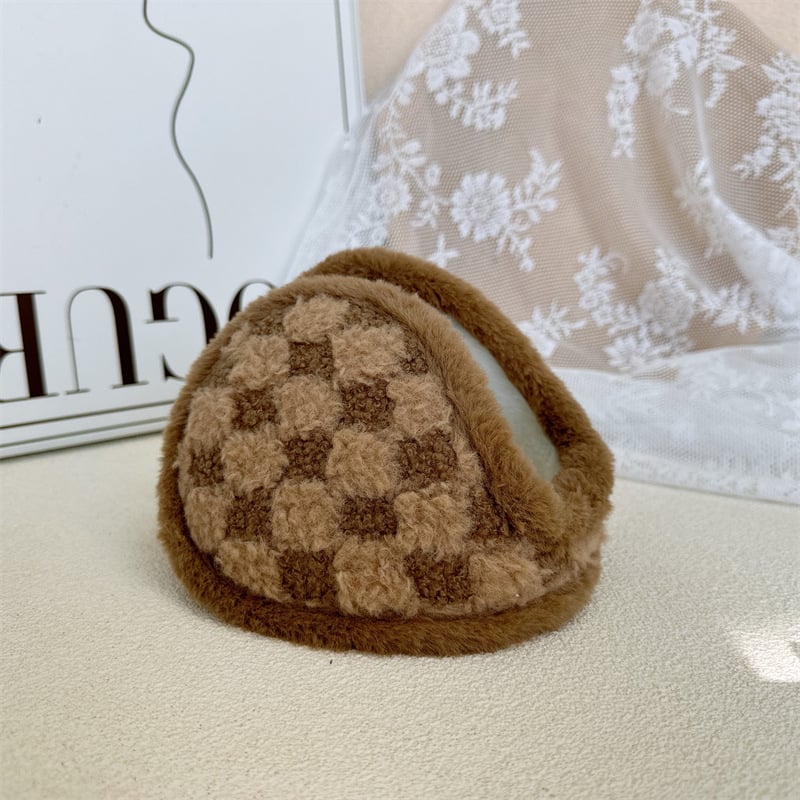 Zimske earmuffs od pliša, stražnja montaža, minimalistički dizajn, unisex, odrasli, za vanjsku upotrebu