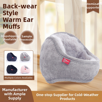 Zimske earmuffs s pliš podstavom, debele, za vanjsku upotrebu