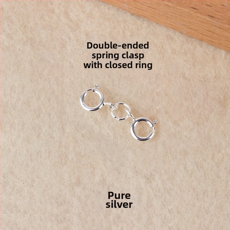 S925 hõbedane kevadrõngas pärleühendusega, käsitöö ehted aksessuaarid, Jerry bränd