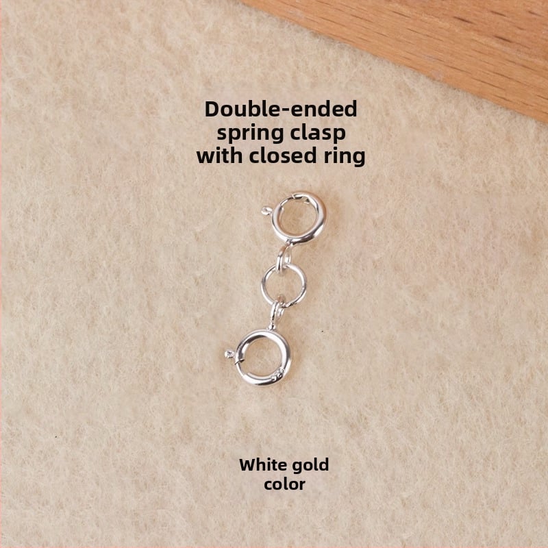 S925 hõbedane kevadrõngas pärleühendusega, käsitöö ehted aksessuaarid, Jerry bränd