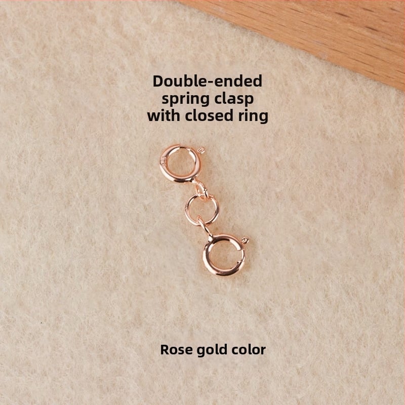 S925 hõbedane kevadrõngas pärleühendusega, käsitöö ehted aksessuaarid, Jerry bränd