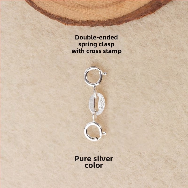 S925 hõbedane kevadrõngas pärleühendusega, käsitöö ehted aksessuaarid, Jerry bränd