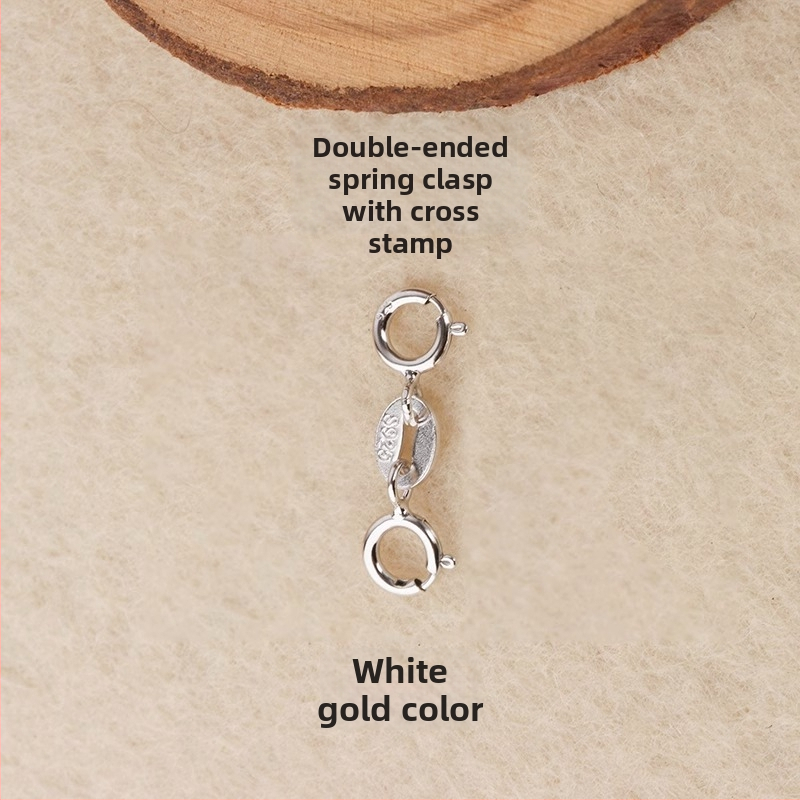 S925 hõbedane kevadrõngas pärleühendusega, käsitöö ehted aksessuaarid, Jerry bränd