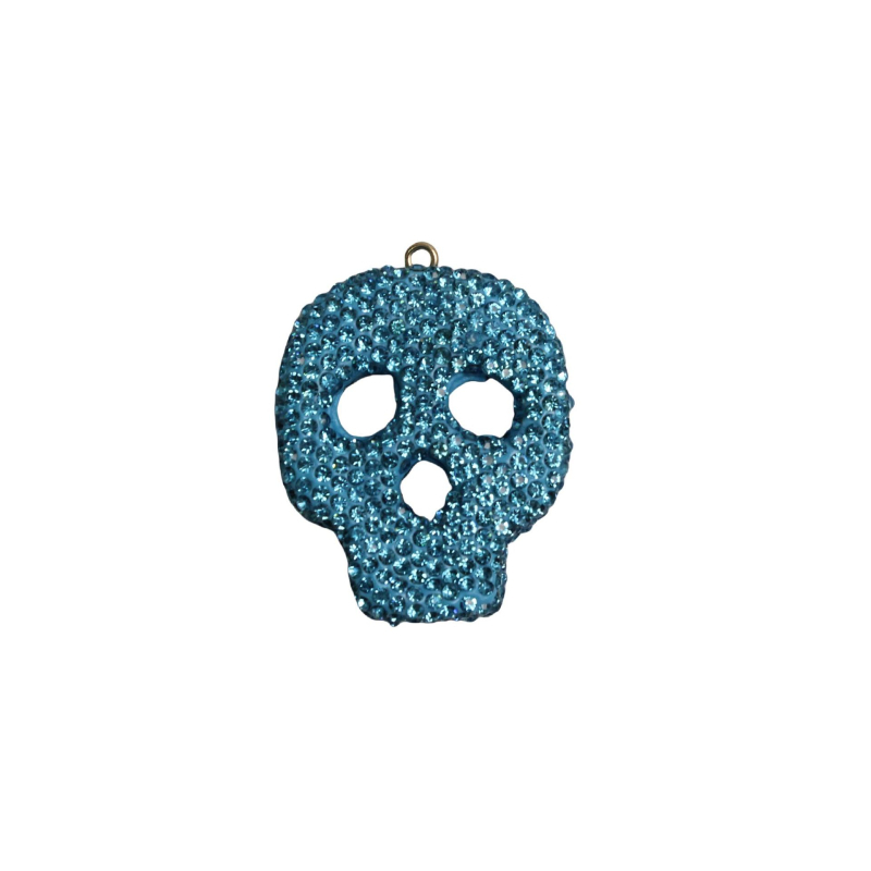 Kaukolės raktų pakabukas automobilių galinio vaizdo veidrodėliui – individualus įpakavimas