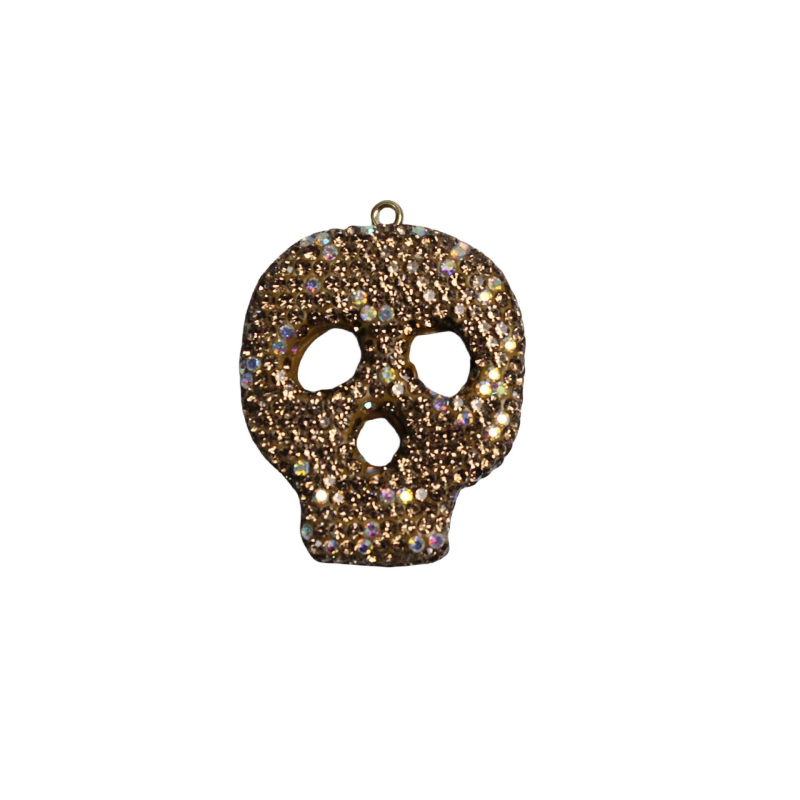 Kaukolės raktų pakabukas automobilių galinio vaizdo veidrodėliui – individualus įpakavimas