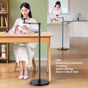 Tiešraides statīvs mobilajiem tālruņiem un planšetēm – alumīnijs, universāls, grīdas statīvs vertikālai uzņemšanai