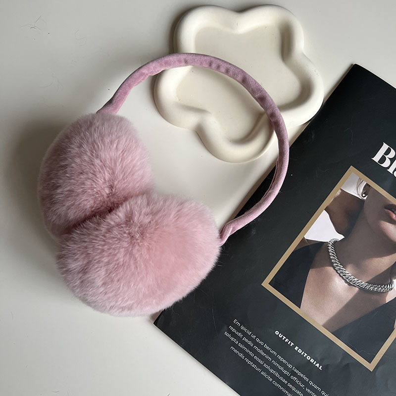 Zimske earmuffs od zečje dlake – topli i otporni na vjetar, unisex, zima/jesen, osnovni/slatki stil