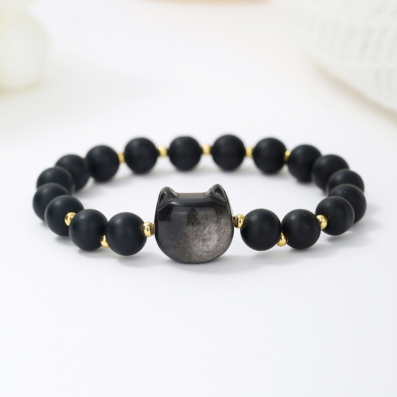 Brățară din piatră naturală cu cristal, origine Funing, Yunnan; personalizabilă