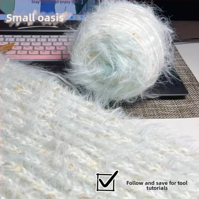 Rankdarbiams mezgimui siūlai: mišri, worsted-spun, siūlų forma