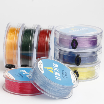 Elastīgā aukla rokassprādžu izgatavošanai ar kristāla pērlītēm – Roku darbs, apaļa, izturīga pret nolietojumu