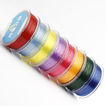 Elastīgā aukla rokassprādžu izgatavošanai ar kristāla pērlītēm – Roku darbs, apaļa, izturīga pret nolietojumu