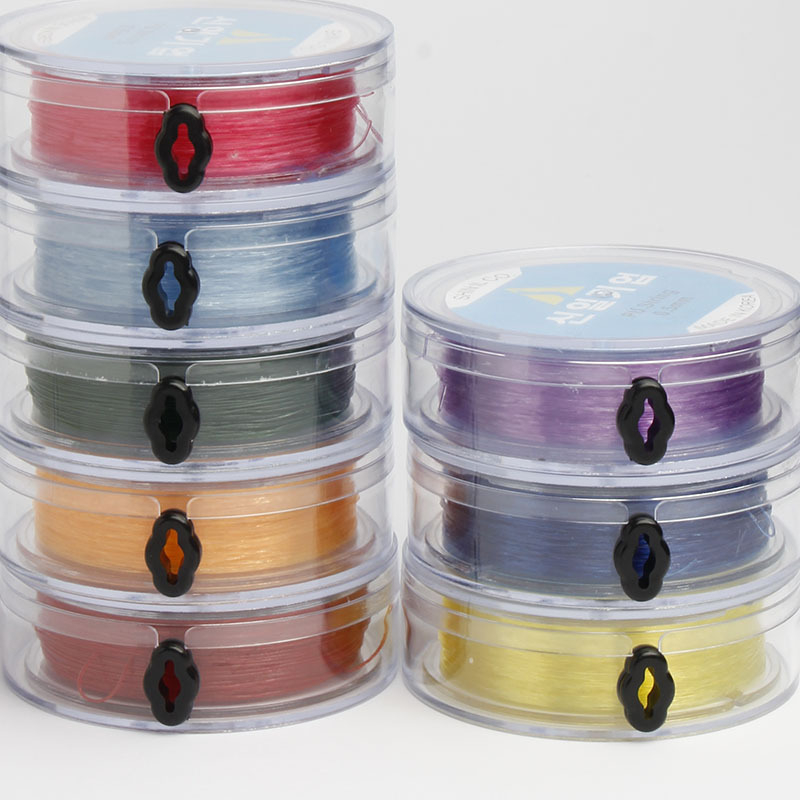 Elastīgā aukla rokassprādžu izgatavošanai ar kristāla pērlītēm – Roku darbs, apaļa, izturīga pret nolietojumu