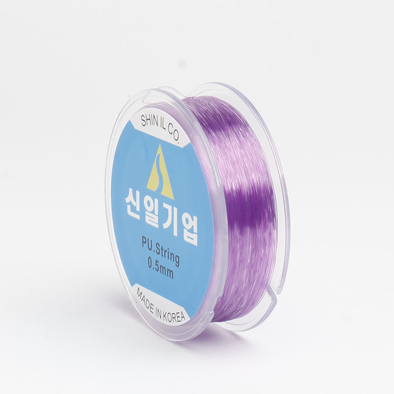 Elastīgā aukla rokassprādžu izgatavošanai ar kristāla pērlītēm – Roku darbs, apaļa, izturīga pret nolietojumu