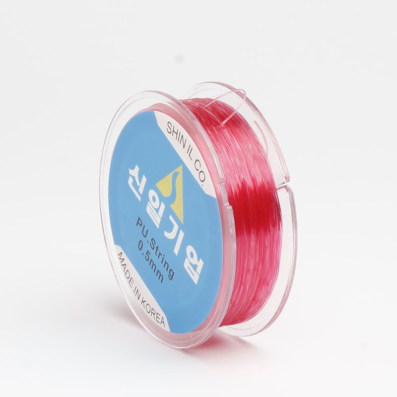 Elastīgā aukla rokassprādžu izgatavošanai ar kristāla pērlītēm – Roku darbs, apaļa, izturīga pret nolietojumu