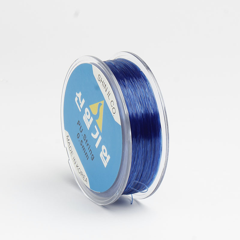 Elastīgā aukla rokassprādžu izgatavošanai ar kristāla pērlītēm – Roku darbs, apaļa, izturīga pret nolietojumu