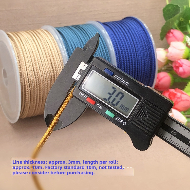 Ruyi šnúrka pre jade prívesok, ručne tkaná, navlečená korálkami