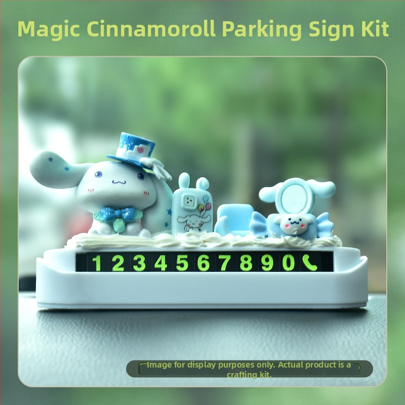 DIY ékszerkészítő készlet – műanyag/gyanta, epoxigyanta bevonat, rajzfilm-stílus, ismétlődő motívum