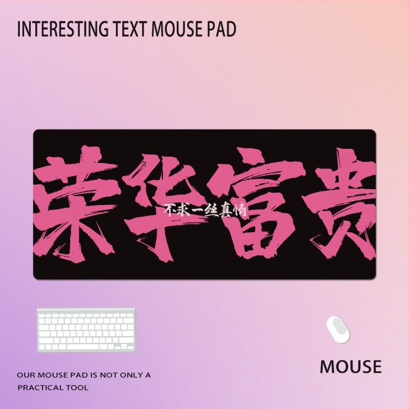 Nagy egérpad természetes gumi anyagból, csúszásmentes felület, hőtranszfer nyomtatás, logó nyomtatva