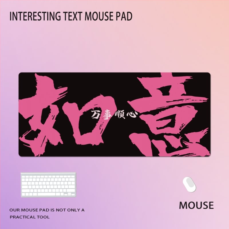 Nagy egérpad természetes gumi anyagból, csúszásmentes felület, hőtranszfer nyomtatás, logó nyomtatva