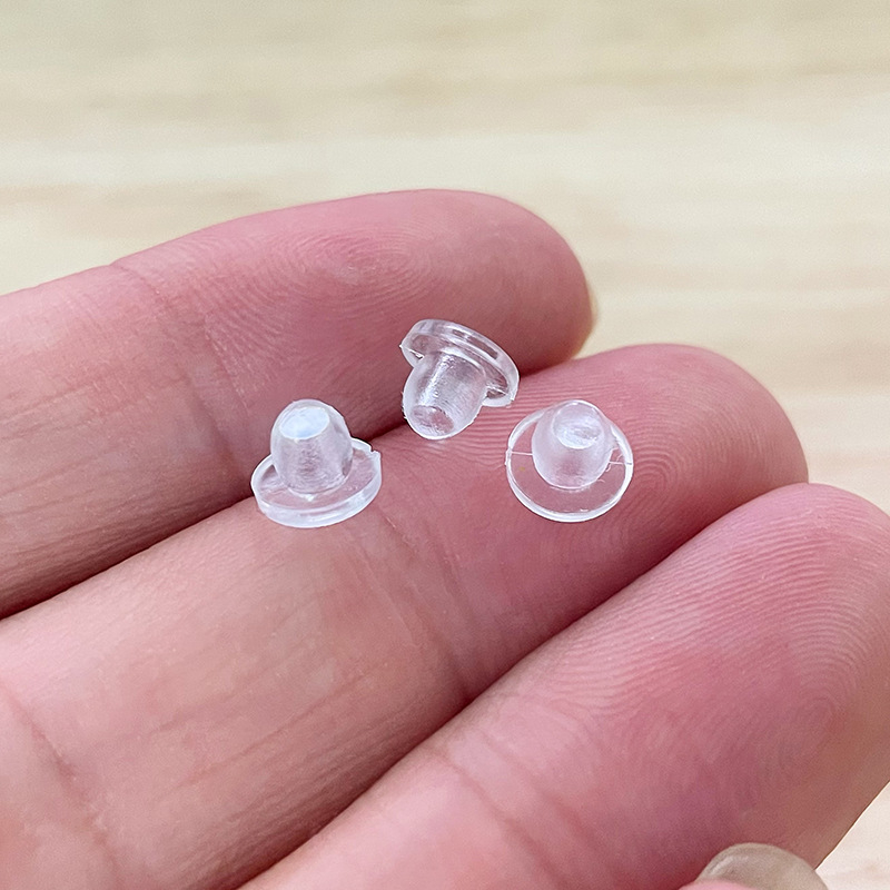 Nagy háromszögű fülcsipesz alátét, fájdalomcsillapító párna, műanyag, ékszerkiegészítők, 2021 tél