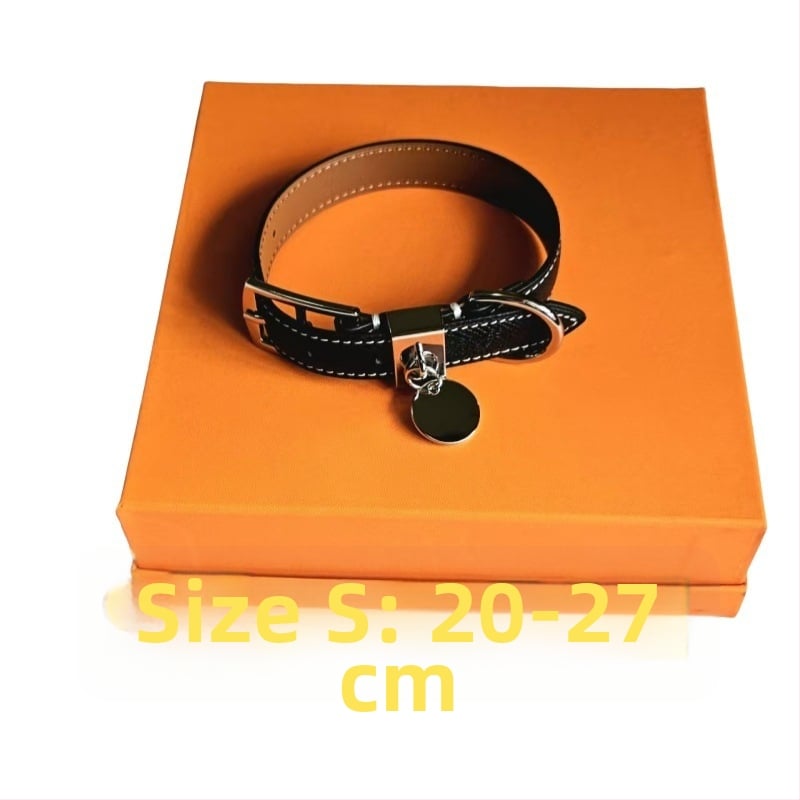 Mājdzīvnieku kaklasaite (sunim un kaķim) – āda, ādas tekstūra, INS stils, universāla lietošana