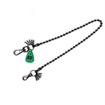 PYC Lanac za hlače s kuglicama od legure – metalni viseći lanac s privjeskom, jednostavan stil