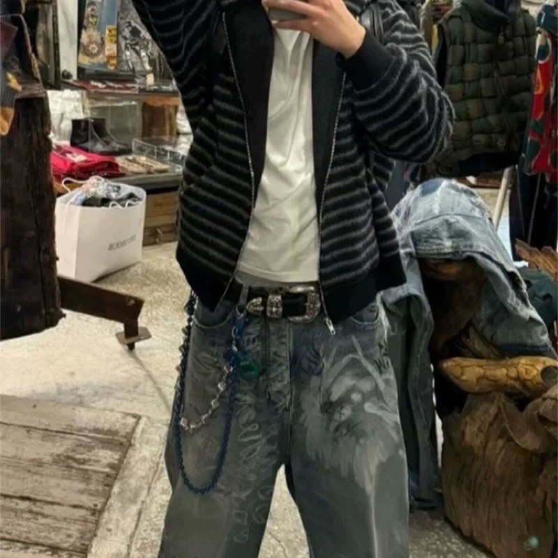 PYC Lanac za hlače s kuglicama od legure – metalni viseći lanac s privjeskom, jednostavan stil