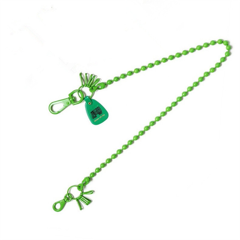 PYC Lanac za hlače s kuglicama od legure – metalni viseći lanac s privjeskom, jednostavan stil