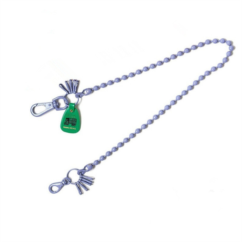 PYC Lanac za hlače s kuglicama od legure – metalni viseći lanac s privjeskom, jednostavan stil