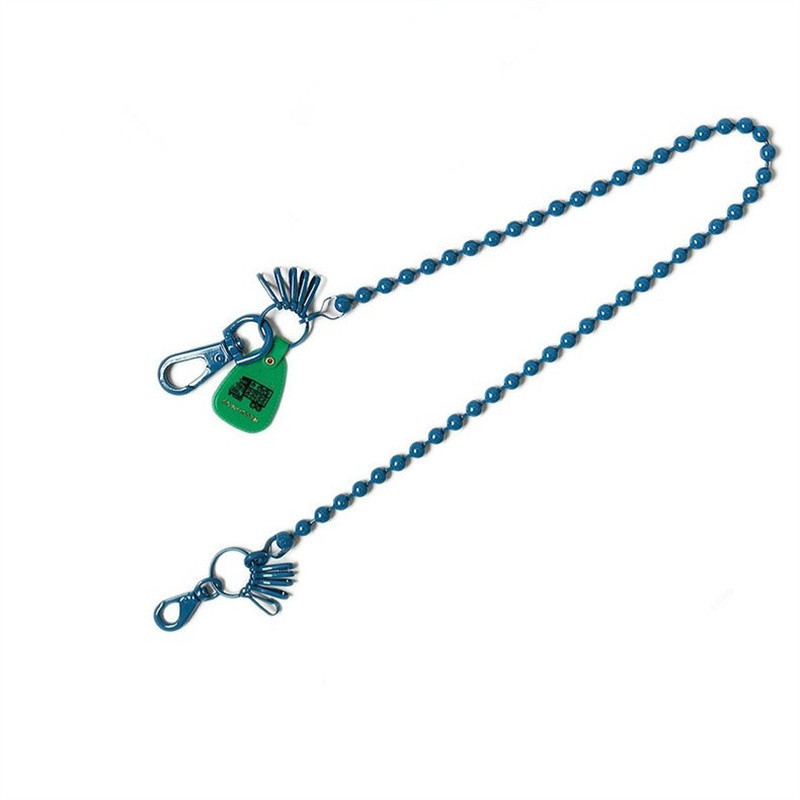 PYC Lanac za hlače s kuglicama od legure – metalni viseći lanac s privjeskom, jednostavan stil