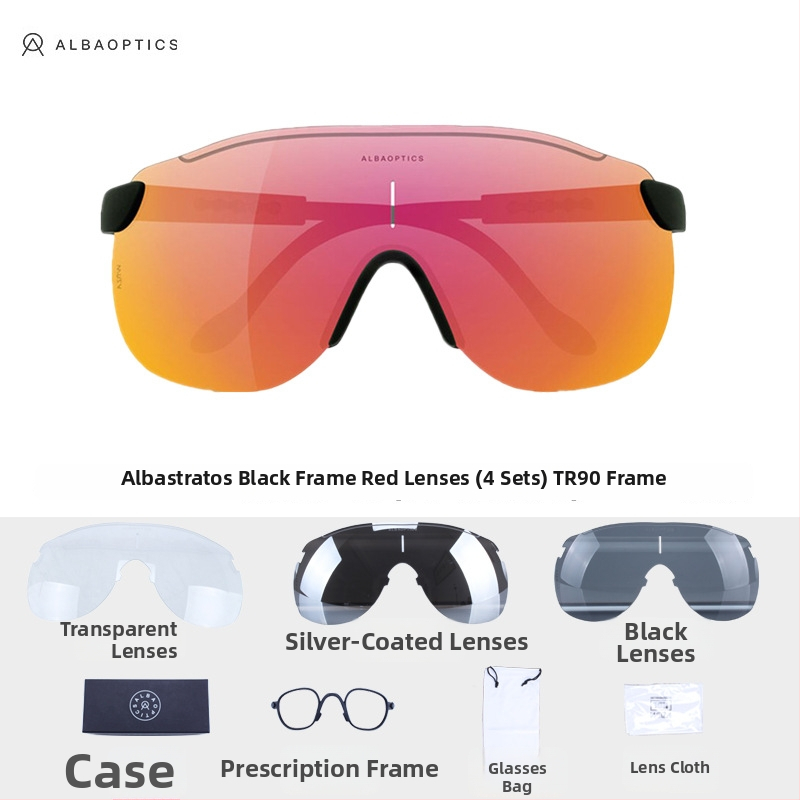 Stratos dvira akiniai – keičiami lęšiai, suderinami su dioptrijos akiniais, su galvos juosta, TR90, unisex