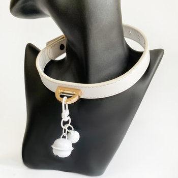 Ovratnik od legure s retro stilom, bočna lanac i metalni privjesak — Model PJ0540 — Unisex