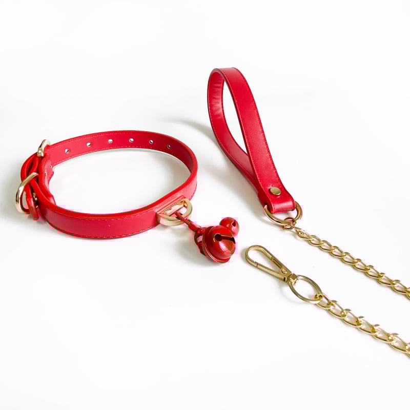 Ovratnik od legure s retro stilom, bočna lanac i metalni privjesak — Model PJ0540 — Unisex