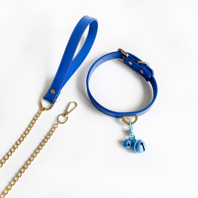 Ovratnik od legure s retro stilom, bočna lanac i metalni privjesak — Model PJ0540 — Unisex