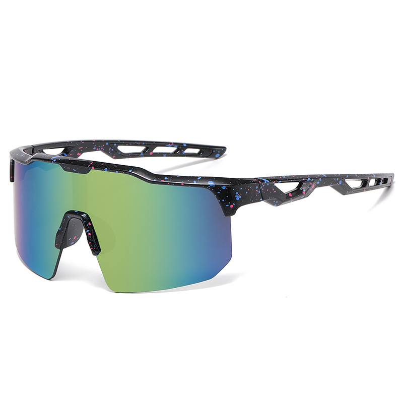 Dječje naočale za biciklizam s UV400 zaštitom, okvir s poluokviem, PC leće, otporne na vjetar, za vožnju bicikla i vanjske sportove