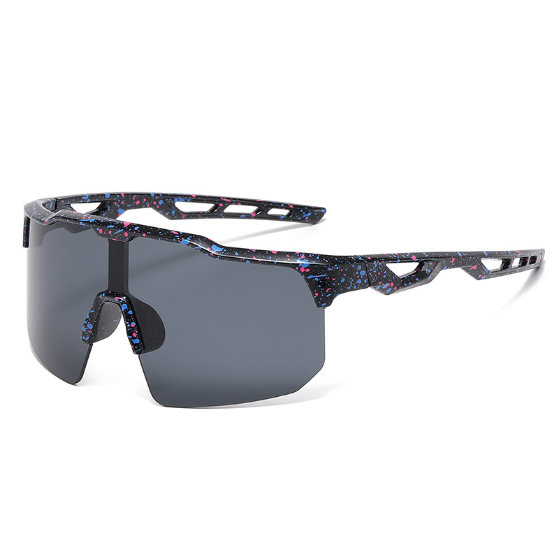 Dječje naočale za biciklizam s UV400 zaštitom, okvir s poluokviem, PC leće, otporne na vjetar, za vožnju bicikla i vanjske sportove