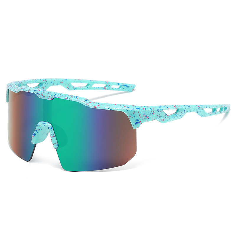 Dječje naočale za biciklizam s UV400 zaštitom, okvir s poluokviem, PC leće, otporne na vjetar, za vožnju bicikla i vanjske sportove