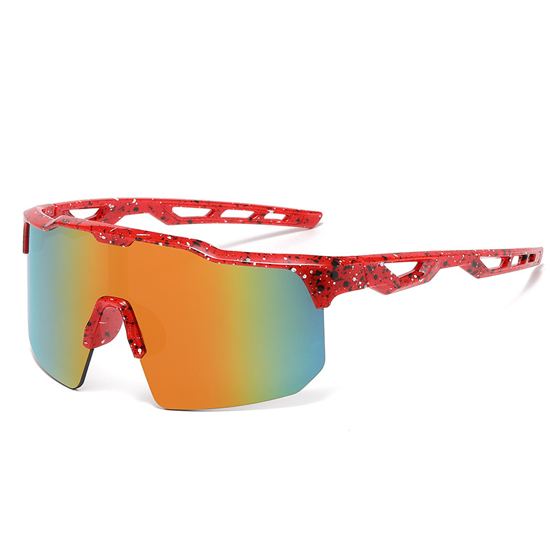 Dječje naočale za biciklizam s UV400 zaštitom, okvir s poluokviem, PC leće, otporne na vjetar, za vožnju bicikla i vanjske sportove