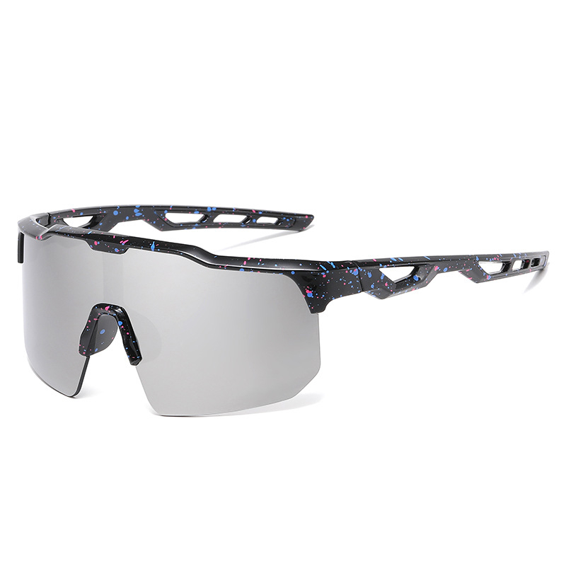 Dječje naočale za biciklizam s UV400 zaštitom, okvir s poluokviem, PC leće, otporne na vjetar, za vožnju bicikla i vanjske sportove