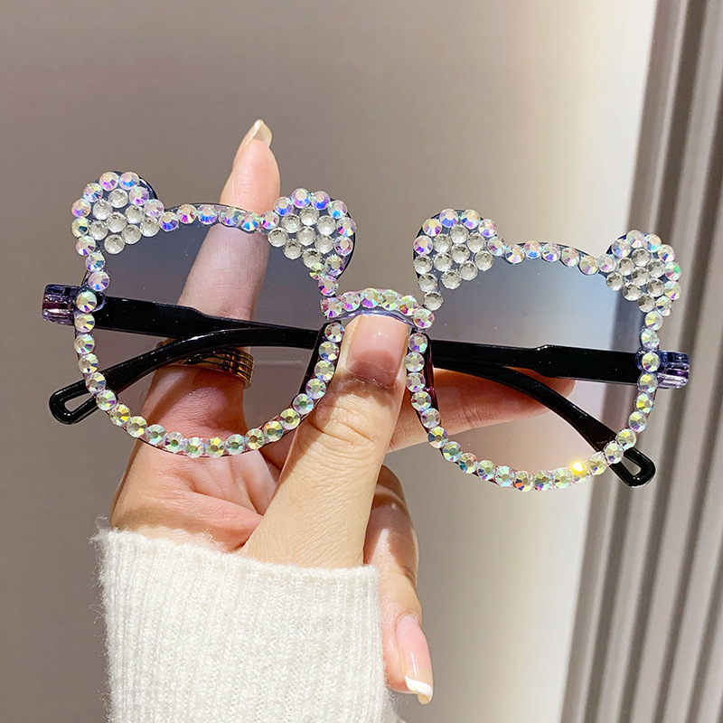 Dječje sunčane naočale bez okvira s UV400 zaštitom, leće od smole, okvir od smole i PC, kvadratnog oblika