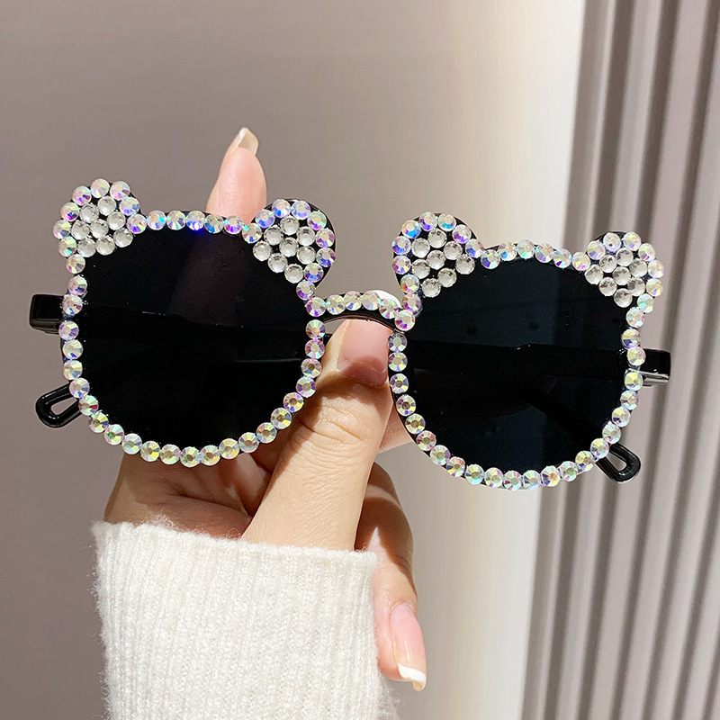 Dječje sunčane naočale bez okvira s UV400 zaštitom, leće od smole, okvir od smole i PC, kvadratnog oblika