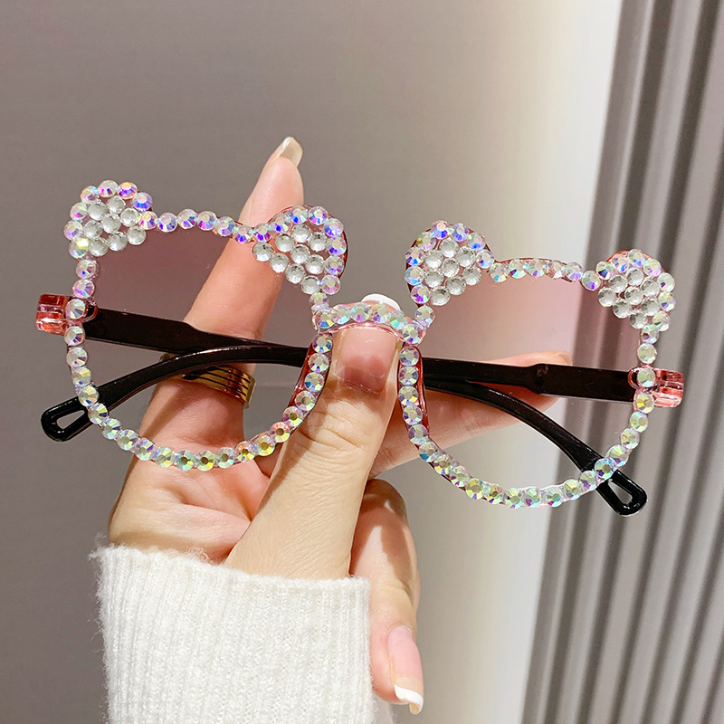 Dječje sunčane naočale bez okvira s UV400 zaštitom, leće od smole, okvir od smole i PC, kvadratnog oblika