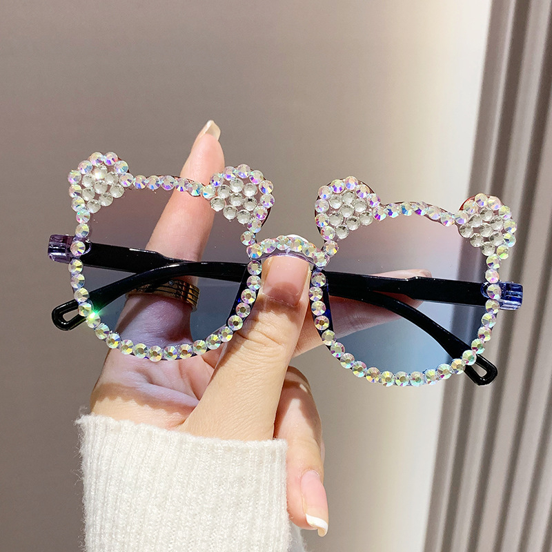 Dječje sunčane naočale bez okvira s UV400 zaštitom, leće od smole, okvir od smole i PC, kvadratnog oblika