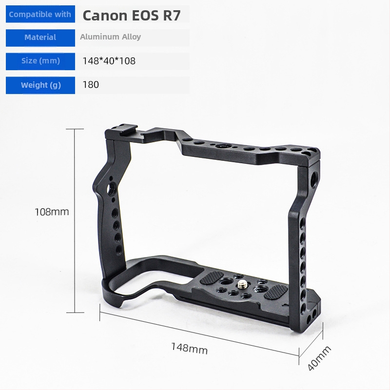 Kameras rāmis no alumīnija sakausējuma DSLR/Mirrorless ar ātrās atbrīvošanas plāksni, maksimālais slodze 5 kg (Eagle Scene)