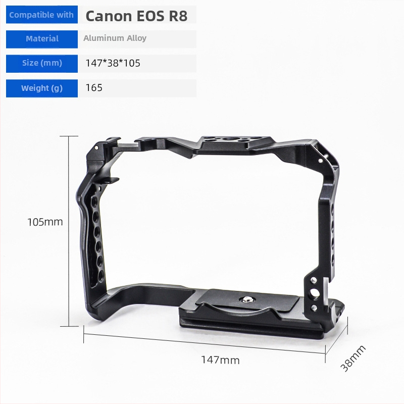 Kameras rāmis no alumīnija sakausējuma DSLR/Mirrorless ar ātrās atbrīvošanas plāksni, maksimālais slodze 5 kg (Eagle Scene)