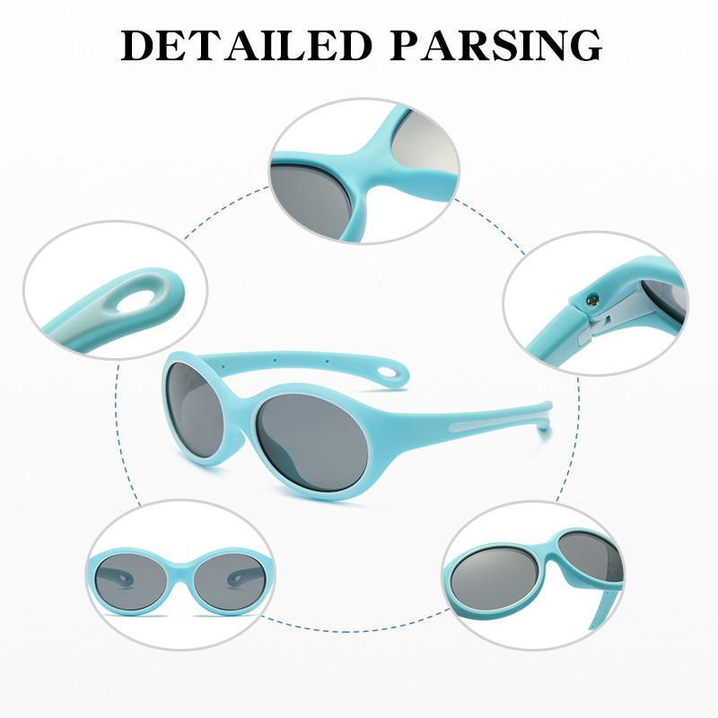 Dječje polarizirane sunčane naočale – TAC polarizirane leće, UV400 zaštita, okvir od najlonskog elastomera, TR90 materijal, model 82007