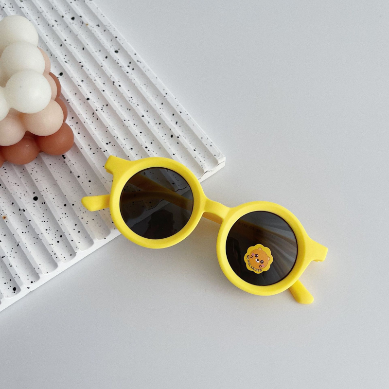 Dječje sunčane naočale za bebe s kružnim okvirom, polarizirane UV400, TAC leće, okvir od TPEE